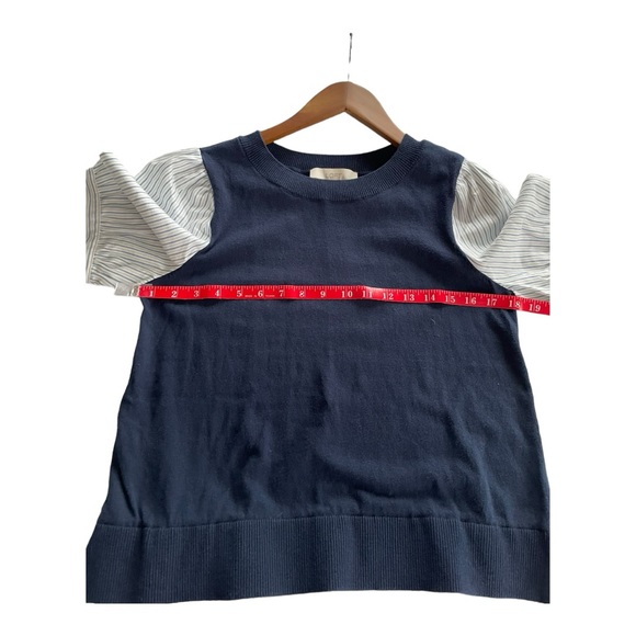 NWT LOFT sweater vest with faux blouse. Short sleeved - Picture 12 of 16